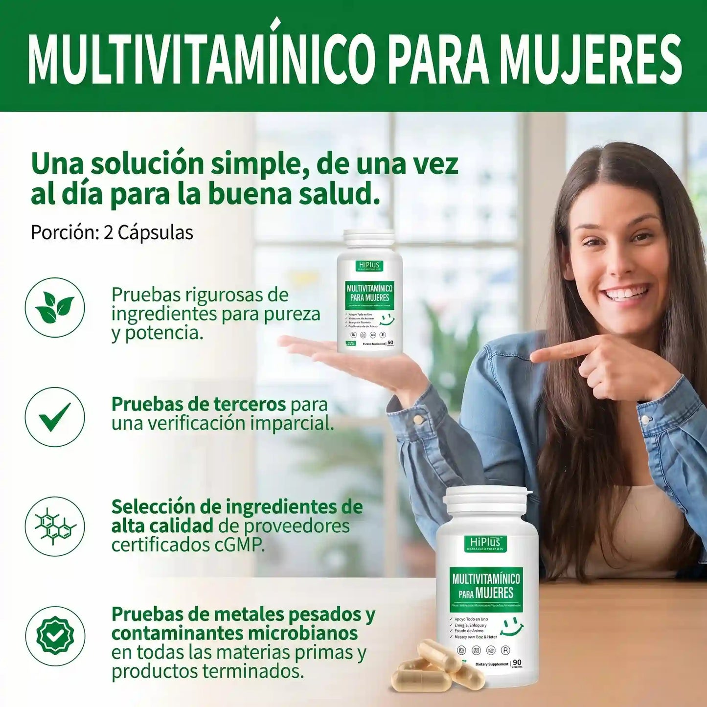 Multivitamínico para Mujer HiPlus