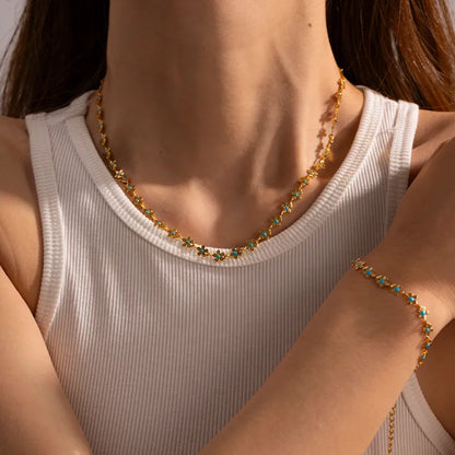 Set Flor de Amor Eterno - Oro 18k