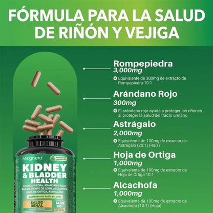 Megneta Suplemento Natural 🌿Riñones y Vejiga